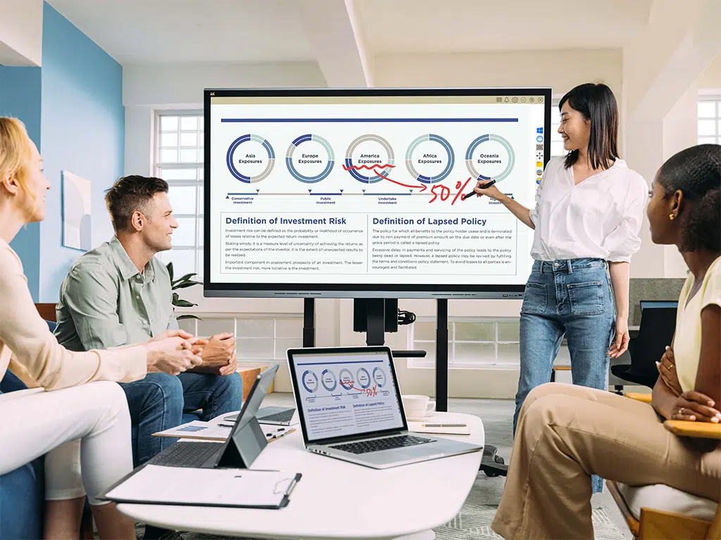 interactive displays in companies