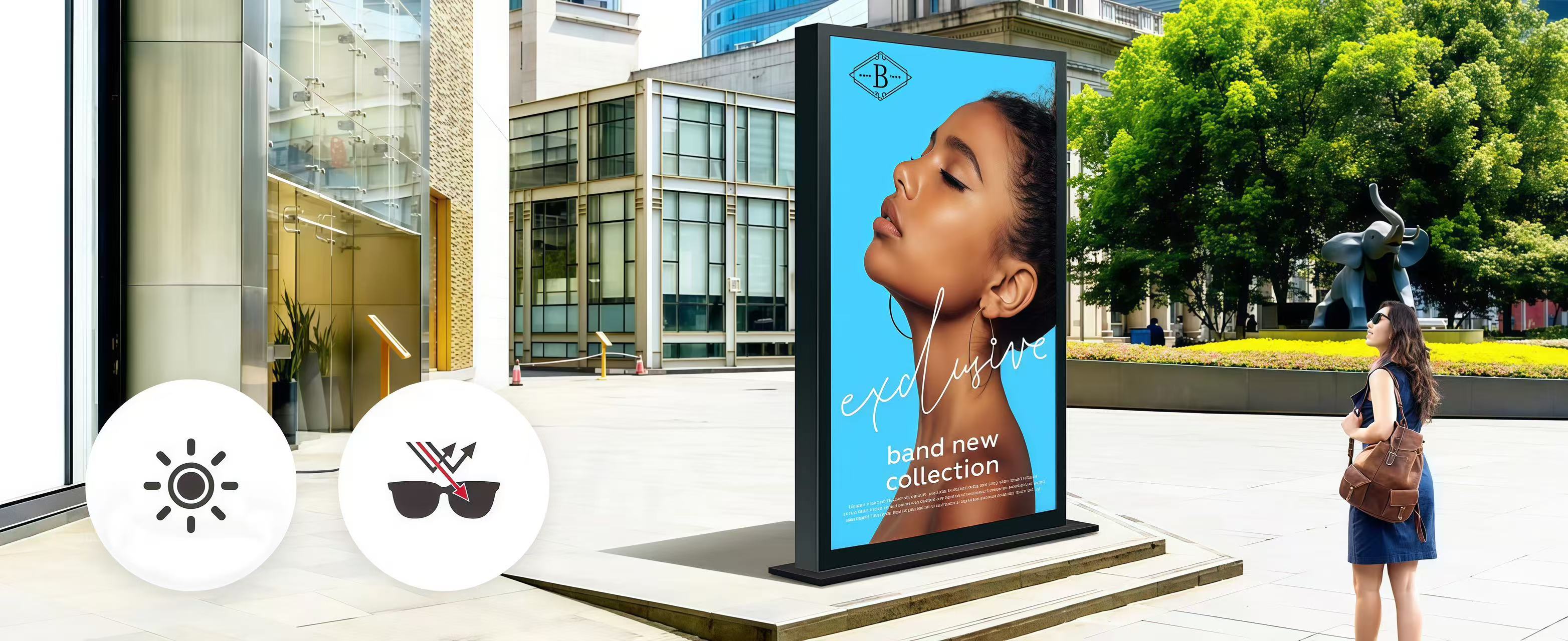 Sunlight Readable Digital Signage for advertising