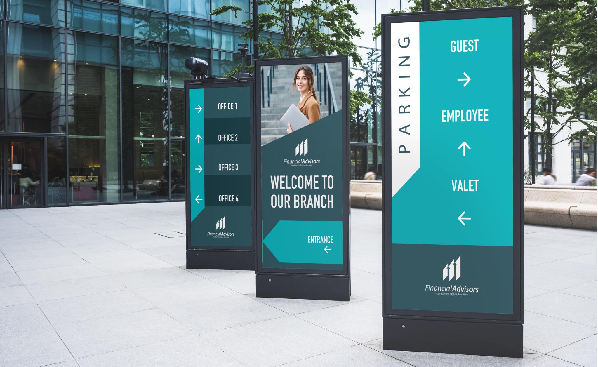 Sunlight Readable Digital Signage for way-finding