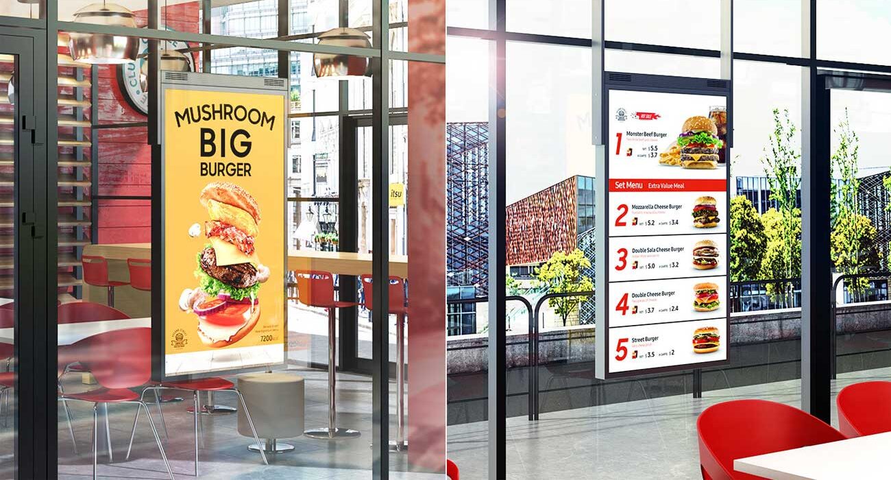 Double-Sided Digital Window Displays：brightness