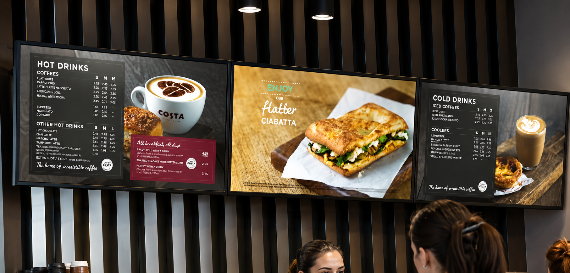 digital menu boards UK